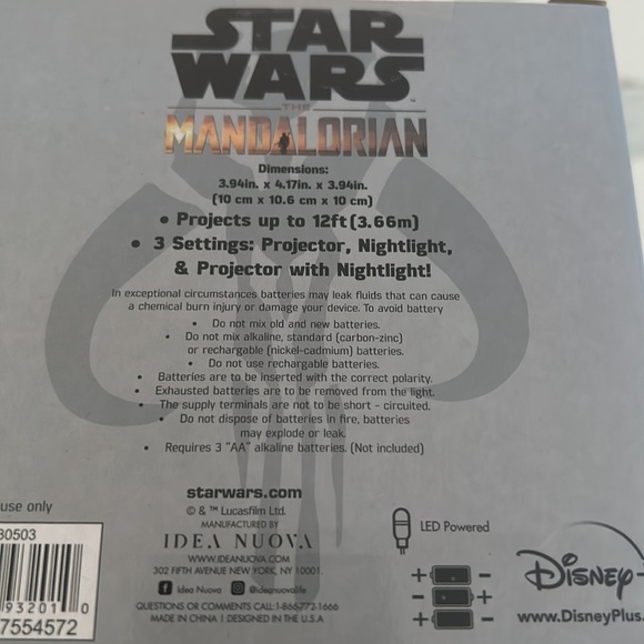 NWT Star Wars Nightlight Projector Lamp - Picture 3 of 4